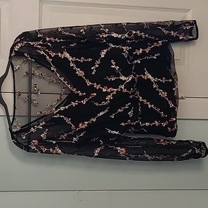 Black evening top